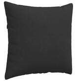 VidaXL Sofa Kussens 2 pcs Zwart 45 x 45 cm Stof