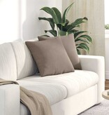 VidaXL Sofa Kussens 2 pcs Taupe 45 x 45 cm Stof