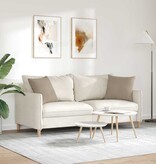 VidaXL Sofa Kussens 2 pcs Taupe 45 x 45 cm Stof