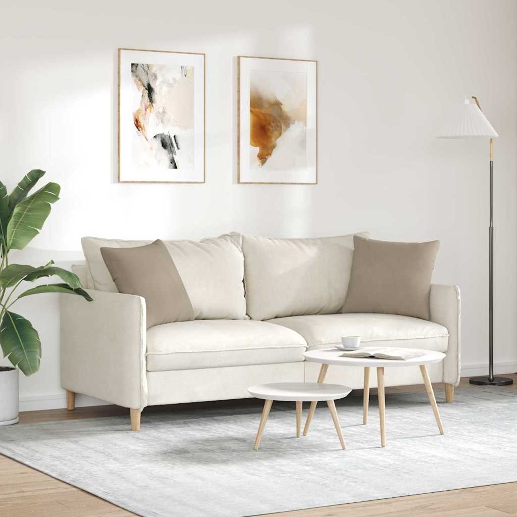 VidaXL Sofa Kussens 2 pcs Taupe 45 x 45 cm Stof