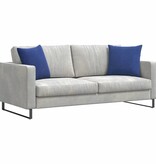 VidaXL Sofa Kussens 2 pcs Politieblauw 45 x 45 cm Katoen Stof