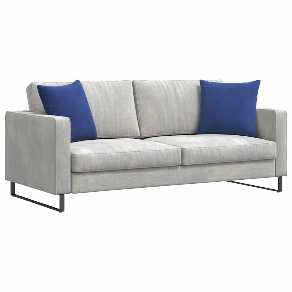 VidaXL Sofa Kussens 2 pcs Politieblauw 45 x 45 cm Katoen Stof