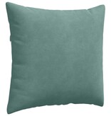 VidaXL Sofa Kussens 2 pcs Zeegroen 45 x 45 cm Katoen Stof