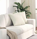 VidaXL Sofa Kussens 2 pcs Crème 45 x 45 cm Katoen Stof