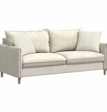 VidaXL Sofa Kussens 2 pcs Crème 45 x 45 cm Katoen Stof