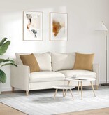 VidaXL Sofa Kussens 2 pcs Bruin 45 x 45 cm Katoen Stof