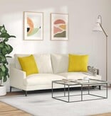 VidaXL Sofa Kussens 2 pcs Geel 45 x 45 cm Katoen Stof