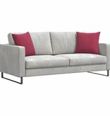 VidaXL Sofa Kussens 2 pcs Wijnrood 45 x 45 cm Katoen Stof