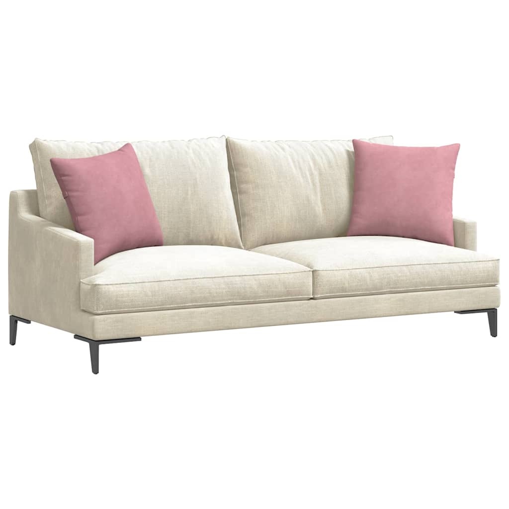 VidaXL Sofa Kussens 2 pcs Roze 45 x 45 cm Katoen Stof