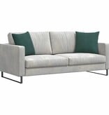 VidaXL Sofa Kussens 2 pcs Donkergroen 45 x 45 cm Katoen Stof