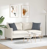 VidaXL Sofa Kussens 2 pcs Donkergrijs 45 x 45 cm Katoen Stof