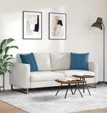 VidaXL Sofa Kussens 2 pcs Blauw 45 x 45 cm Katoen Stof