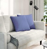 VidaXL Sofa Kussens 2 pcs Blauw 45 x 45 cm Stof