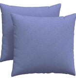 VidaXL Sofa Kussens 2 pcs Blauw 45 x 45 cm Stof