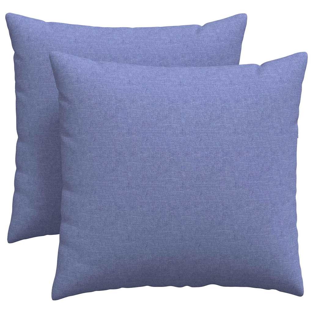 VidaXL Sofa Kussens 2 pcs Blauw 45 x 45 cm Stof