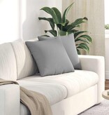 VidaXL Sofa Kussens 2 pcs Grijs 45 x 45 cm Stof