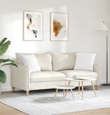 VidaXL Sofa Kussens 2 pcs Wit 45 x 45 cm Stof