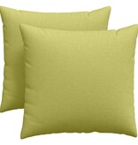 VidaXL Sofa Kussens 2 pcs Lichtgroen 45 x 45 cm Stof