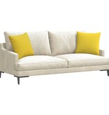 VidaXL Sofa Kussens 2 pcs Lichtgeel 45 x 45 cm Stof