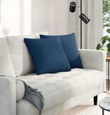 VidaXL Sofa Kussens 2 pcs Blauw 45 x 45 cm Stof