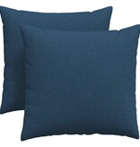 VidaXL Sofa Kussens 2 pcs Blauw 45 x 45 cm Stof