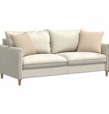 VidaXL Sofa Kussens 2 pcs Crème 45 x 45 cm Stof