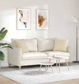 VidaXL Sofa Kussens 2 pcs Crème 45 x 45 cm Stof