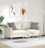 VidaXL Sofa Kussens 2 pcs Taupe 45 x 45 cm Stof