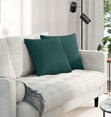 VidaXL Sofa Kussens 2 pcs Donkergroen 45 x 45 cm Stof