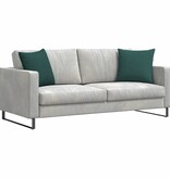VidaXL Sofa Kussens 2 pcs Donkergroen 45 x 45 cm Stof