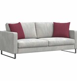 VidaXL Sofa Kussens 2 pcs Wijnrood 45 x 45 cm Stof