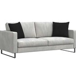 VidaXL Sofa Kussens 2 pcs Zwart 45 x 45 cm Stof