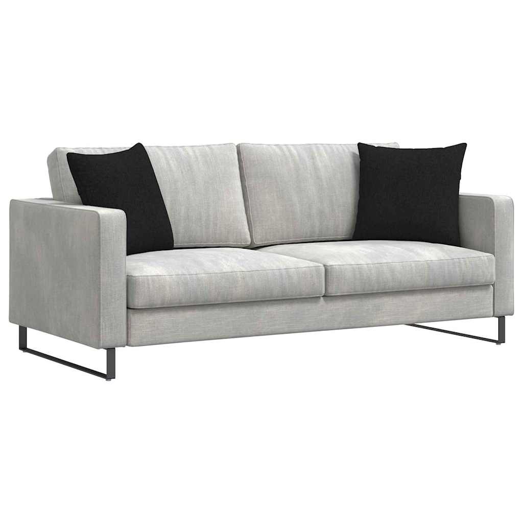 VidaXL Sofa Kussens 2 pcs Zwart 45 x 45 cm Stof