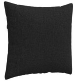 VidaXL Sofa Kussens 2 pcs Zwart 45 x 45 cm Stof