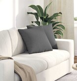 VidaXL Sofa Kussens 2 pcs Donkergrijs 45 x 45 cm Stof