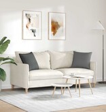 VidaXL Sofa Kussens 2 pcs Donkergrijs 45 x 45 cm Stof