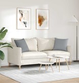 VidaXL Sofa Kussens 2 pcs Lichtgrijs 45 x 45 cm Stof