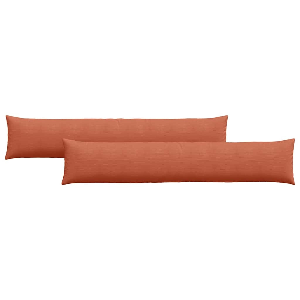 VidaXL Sofa Kussens 2 pcs Rood-oranje 200 x 40 cm Katoen Stof