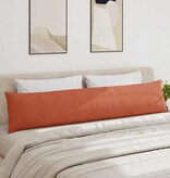 VidaXL Sofa Kussens 2 pcs Rood-oranje 200 x 40 cm Katoen Stof