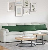 VidaXL Sofa Kussens 2 pcs Donkergroen 200 x 40 cm Katoen Stof