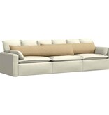 VidaXL Sofa Kussens 2 pcs Grijs groen 200 x 40 cm Katoen Stof