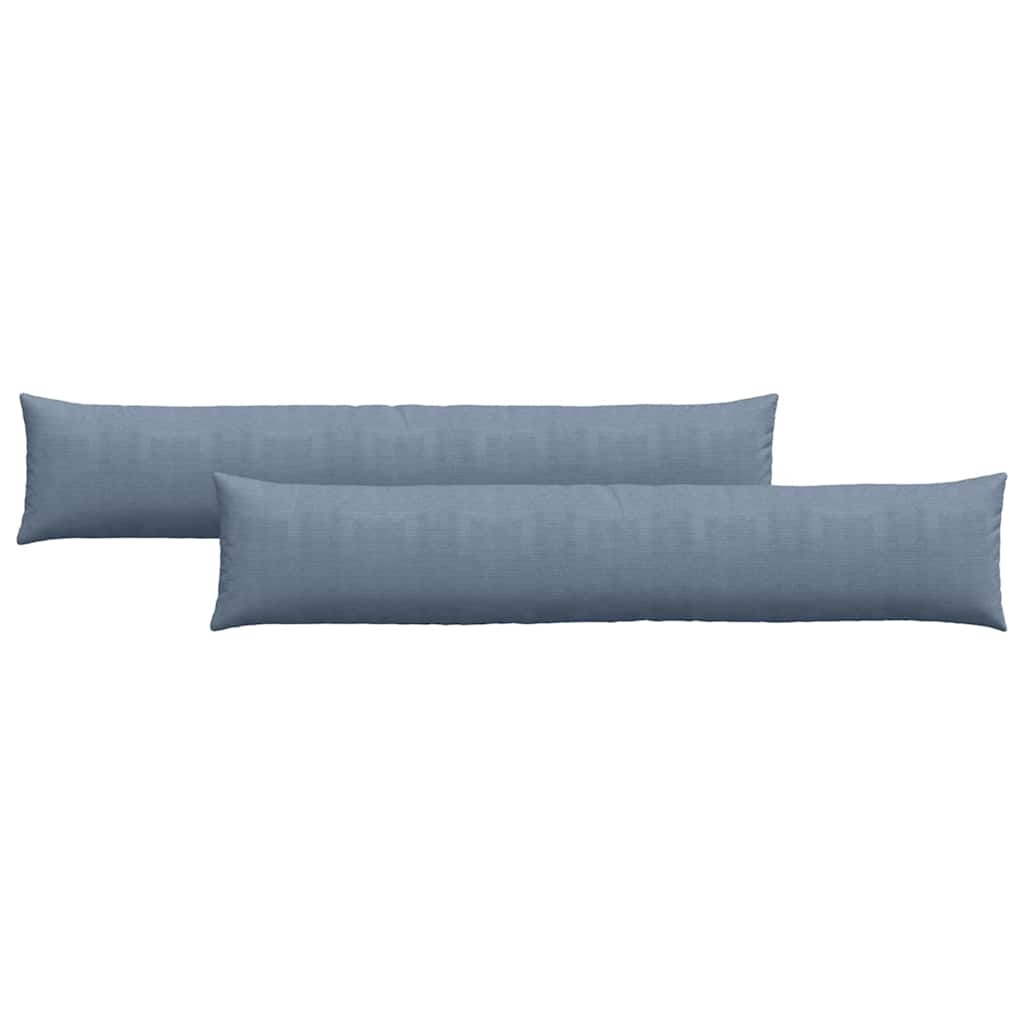 VidaXL Sofa Kussens 2 pcs Blauw 200 x 40 cm Katoen Stof