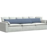 VidaXL Sofa Kussens 2 pcs Blauw 200 x 40 cm Katoen Stof