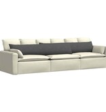 VidaXL Sofa Kussens 2 pcs Donkergrijs 200 x 40 cm Katoen Stof