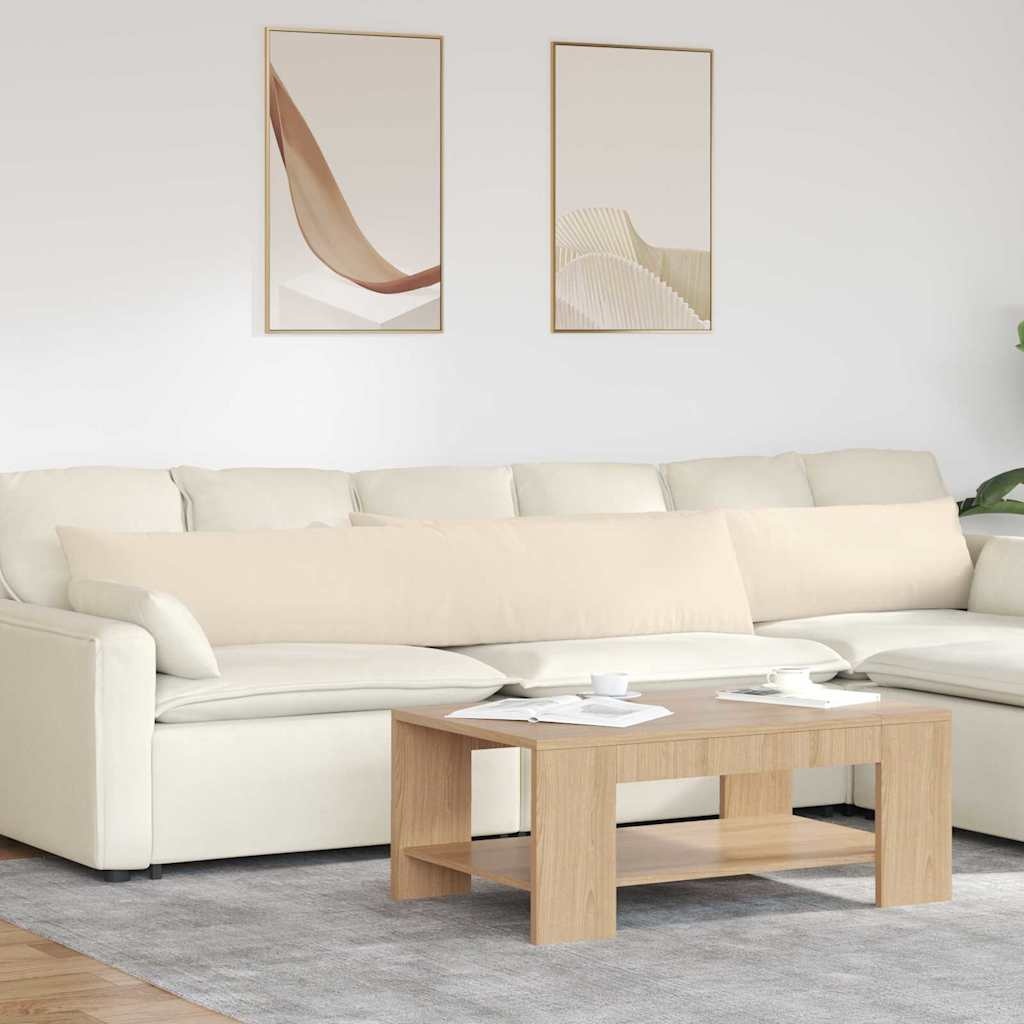 VidaXL Sofa Kussens 2 pcs Beige 200 x 40 cm Stof
