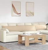 VidaXL Sofa Kussens 2 pcs Crème 200 x 40 cm Stof