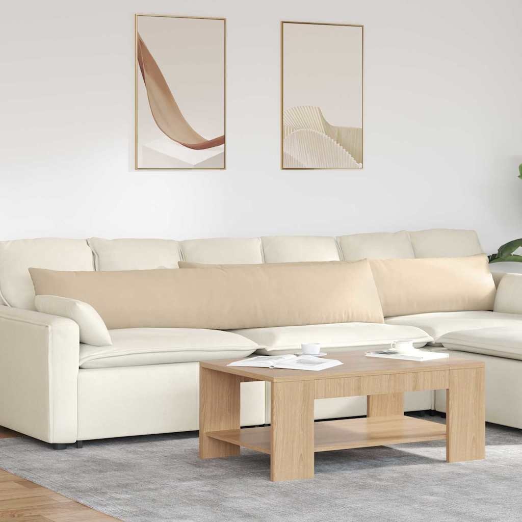 VidaXL Sofa Kussens 2 pcs Crème 200 x 40 cm Stof
