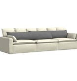 VidaXL Sofa Kussens 2 pcs Donkergrijs 200 x 40 cm Stof
