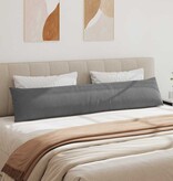 VidaXL Sofa Kussens 2 pcs Donkergrijs 200 x 40 cm Stof