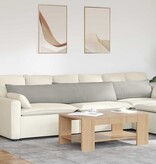 VidaXL Sofa Kussens 2 pcs Lichtgrijs 200 x 40 cm Stof